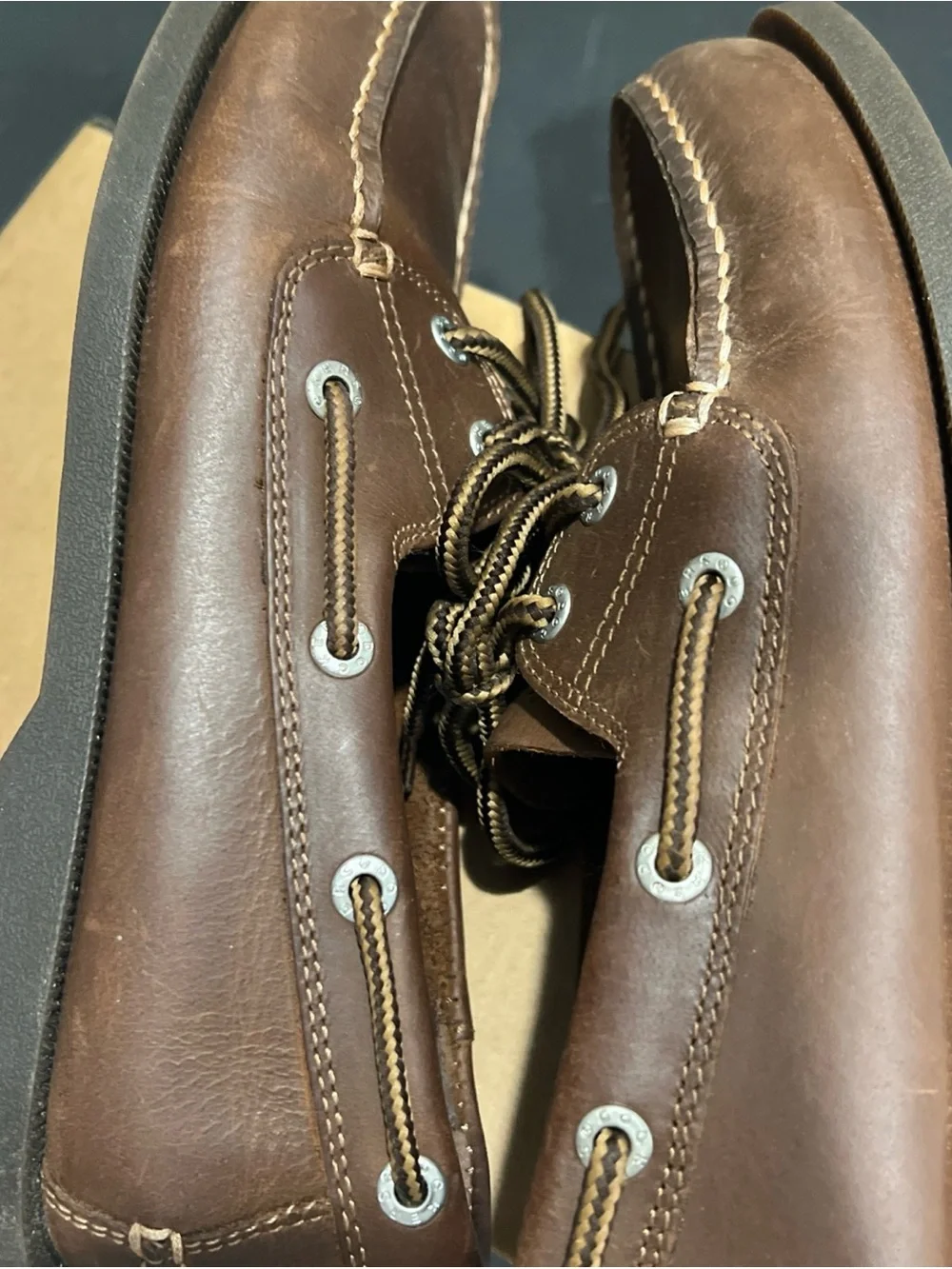 Dockers Brown Leather Boat Shoes - Vargas Style 7M